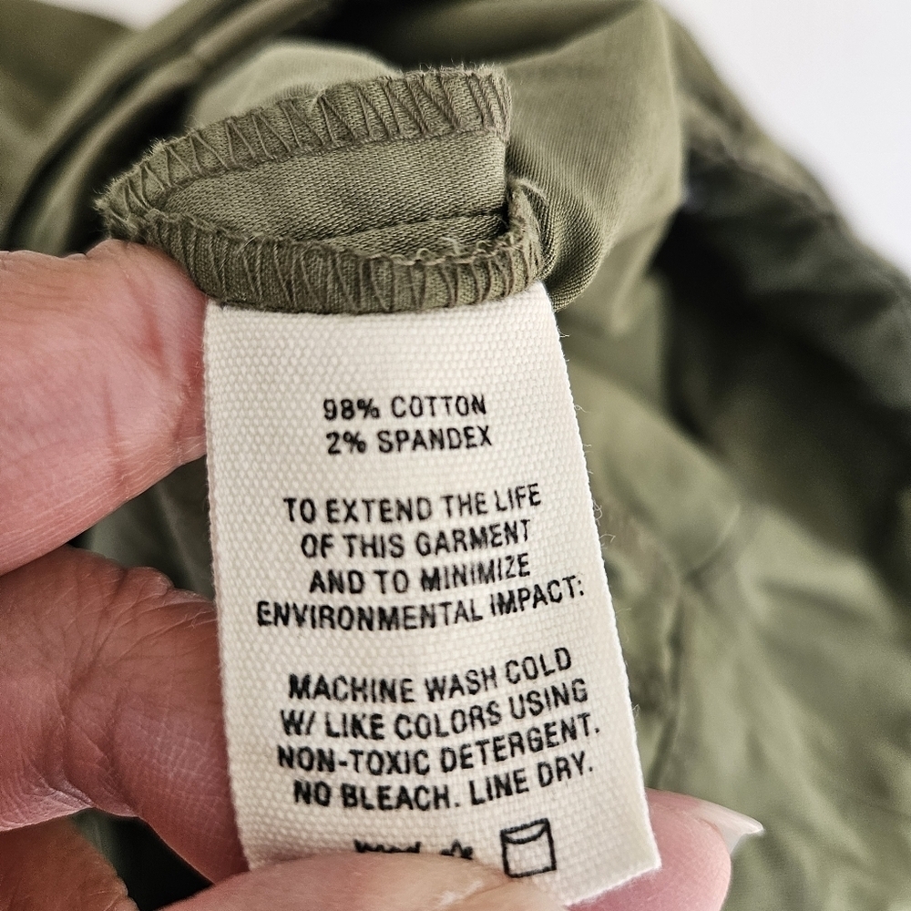 Alex Mill Olive Green Cotton Expedition Shorts - Picture 13 of 13